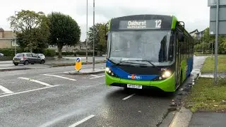 Taking route 12 to the bus station in Swindon on an early morning 