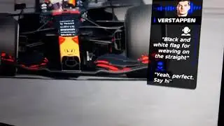 RADIO onboard Max VERSTAPPEN happy for Lewis HAMILTON no PENALTY black white flag