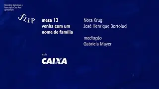 mesa 13 | venha com um nome de fam&iacute;lia, com Nora Krug e Jos&eacute; Henrique Bortoluci - audiodescri&ccedil;&atilde;o