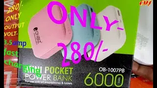 UNBOXING MINI POCKET POWER BANK UNDER 300/-🤗🤗🤗🤗🤗🤗