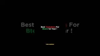 Best YouTube Channel For B.Tech 1st Year | #youtuber #btech #shorts #ytshorts #viralshort #trending