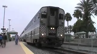 Amtrak 768 Depart's Downtown Burbank Station.... 8-1-13..
