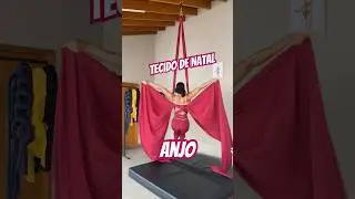 Tecido de Natal dia 2: Anjo 👼 #aerialsilks #telasaereas #tecidoacrobatico #aerialist