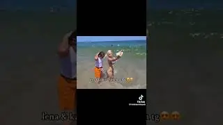 Lena & Kamo at the beach tg 😝