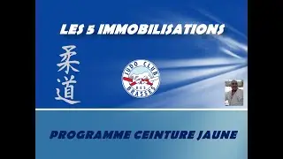LES 5 IMMOBILISATIONS DE BASE EN JUDO pour travailler à la maison
