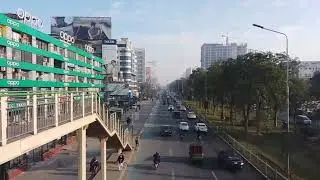 City roads in morning 8 am peaceful traffic views  on the bridge 😎 #dailyvlog