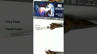Ivory Paper v/s Pastel Paper | For Oil Pastels #shorts