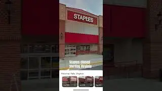 Sterling Virginia Staples Closed #sterlingva #staples #storeclosing #shorts
