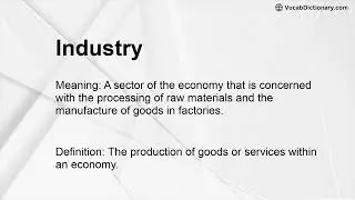 Industry Meaning
