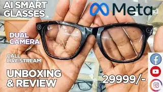 RAY-BAN META GLASSES UNBOXING AND REVIEW / AI SMART SUNGLASSES