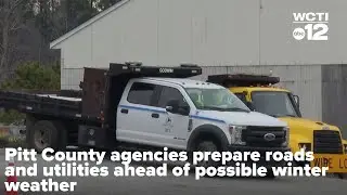 Ice threat prompts road treatment and power prep across Pitt County