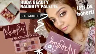 Huda Beauty Naughty Nude Palette Review,Demo & Swatches || My Pastel Love