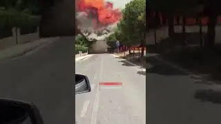 A terrible fire is raging in Quinta do Lago in Almancil, in the Algarve region of southern Portugal.
