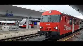 &Ouml;BB 2016 068-6 am REX/R5976 in Linz HBF am 6.8.2023