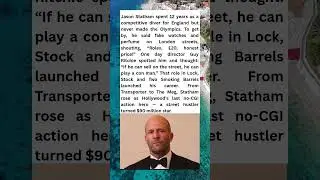 How Jason Statham Went from Street Hustler to Action Star