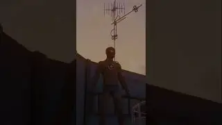 Spider-Man's Epic Rooftop Adventure: Climbing, Falling, and Swinging! #shorts