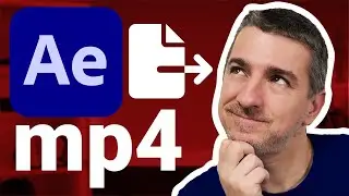 Adobe After Effects - MP4 exportieren - so leicht gehts!