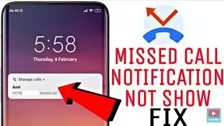 Missed call notification not showing on your android phone || missed call notification not showing,