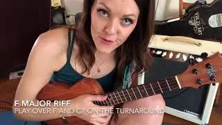 7 Ukulele riffs F & C w/ Dani Joy
