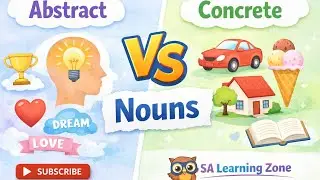 Abstract vs Concrete Noun | Easy Grammar Explanation with Examples@salearningzon
