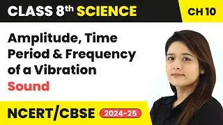 Amplitude, Time Period and Frequency of a Vibration - Sound | Class 8 Science Ch 10 | CBSE 2024-25