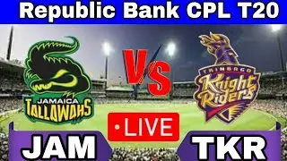 🔴LIVE TKR vs JAM Live Score22nd Match Trinbago Knight Riders vs Jamaica Tallawahs Live Cricket Score