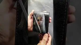 #killbill #wallet #leathercraft #leatherart #carving #painting
