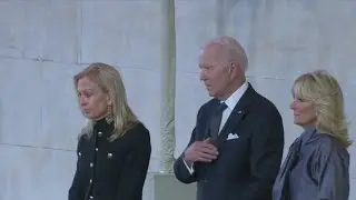President Joe Biden and first lady Jill Biden pay respects to Queen Elizabeth II