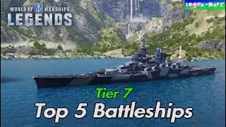 Top 5 Battleships Tier 7 World Of Warships Legends
