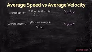 Average Speed vs Average Velocity explained with Examples!