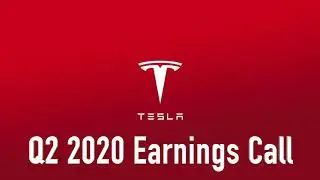 TESLA Q2 2020 Earnings Call - $TSLA Record Breaking Quarter