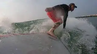 Little wave at 1st Street jetty, Virginia Beach