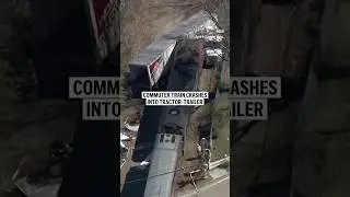 Commuter train crashes into tractor-trailer
