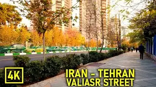 Walking in Tehran 4K - Valiasr Street | تهران - خیابان ولیعصر (بزرگراه هاشمی تا میدان ونک)
