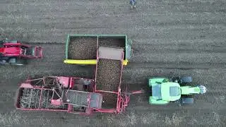 *Drohnen Aufnahmen* Kartoffeln roden 2022/Deutz Fahr/Grimme/Massey Ferguson/Kr&ouml;ger