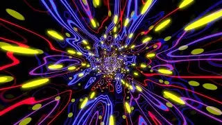 4K Neon Color Changing Abstract Satisfying Screensaver VJ Loop