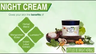 Attitude be bright herbals night cream