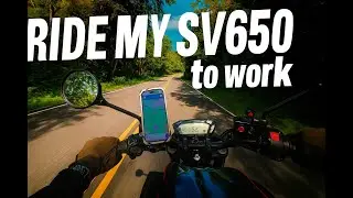 Ride my SV650 to work