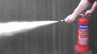 Discharge time of a 6kg powder extinguisher (in HD)