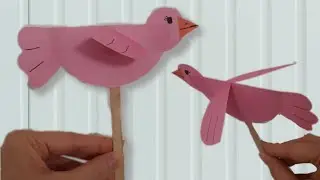 bird puppet making | how to make bird puppet
