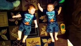 Cute Twins. Secret Twin Language.