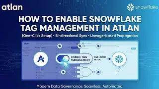 Как включить управление тегами Snowflake в ATLAN [Настройка в один клик]