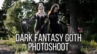 Behind the scenes vlog dark fantasy goth photoshoot