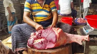 Most Impressive Meat Processing Technique | Non-Stop Meat Cutting By The Very Expert Old Butcher
