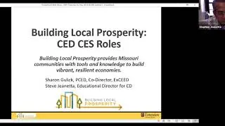 Building Local Prosperity (BLP): CED CES Roles | May 30, 2019