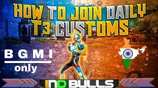 How to Register For T3 Customs of BGMI | How to Join Daily T3 Customs | Join T3 Scrims BGMI