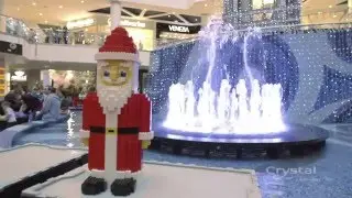 Christmas at Blue City, Warszawa, Poland - Crystal Fountains