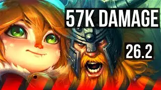 POPPY vs OLAF (TOP) | 57K damage, 8k gold comeback | EUW Grandmaster | 26.2