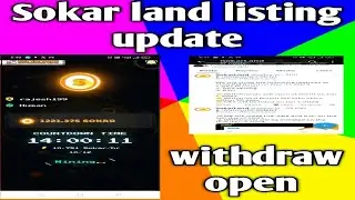 Sokar land Withdrawal listing update scam project open withdrawal