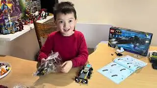 4 years old K building 76224 Batmobile Batman vs joker chase